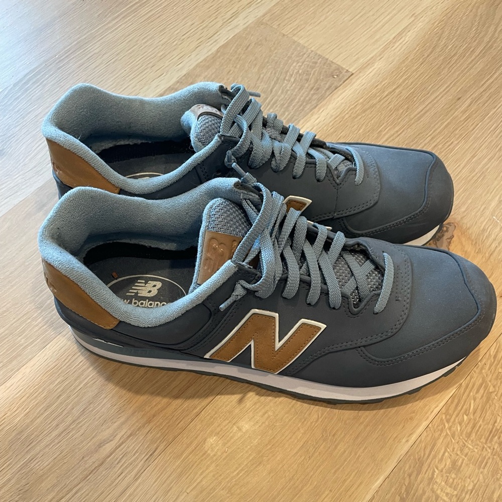 Mens New Balance 574 Suede Navy 11.5